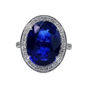 Oval Blue Sapphire Diamond