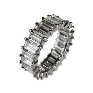 Alternative view of Baguette Eternity Single Extended Prong