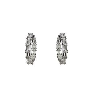 Alternative view of Emerald Cut Diamond Vertical