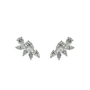 Alternative view of Pear and Marquise 6 Stone